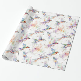 Papper färgstark hummingbird Wrapping Presentpapper