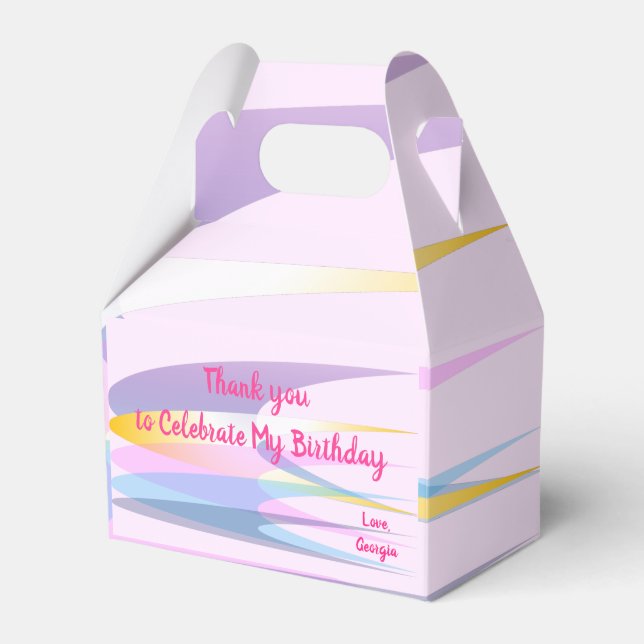 Papper favoritruta för rosa Coola Presentaskar (Framsidan Sidan)