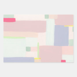 Papper figursättning för färgstark Abstrakt Art Kl