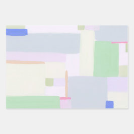 Papper figursättning för färgstark Abstrakt Art Kl