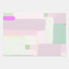 Papper figursättning för färgstark Abstrakt Art Kl