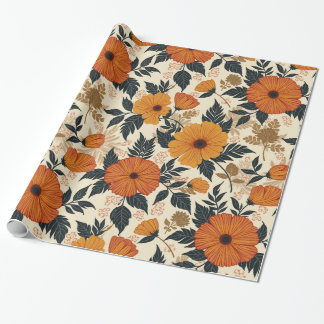 Papper figursättning för fet Blommigt Geometri Presentpapper