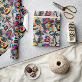 Papper figursättning för fet och Chic Presentpapper