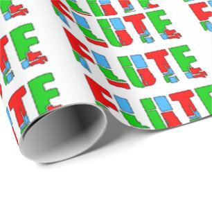 Papper figursättning för platt lapptäckstext presentpapper