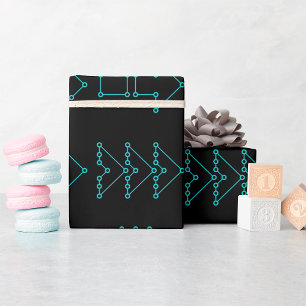 Papper figursättning för prickade pilar presentpapper