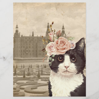 Papper finare-katt och Castle-skrapbok