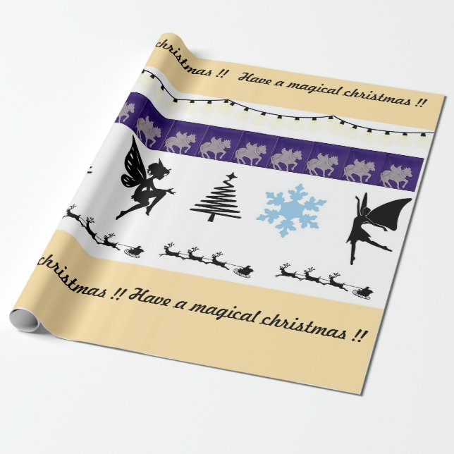Papper fiskförpackning, fiskemballering presentpapper (Utrullad)