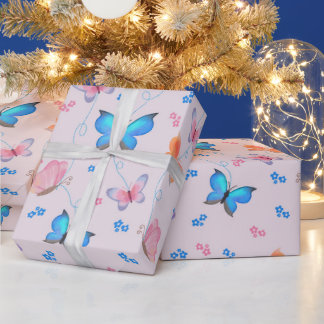 Papper fjärilslagning presentpapper