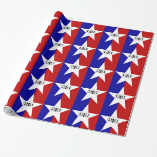 Papper Flagga av San Antonio med omslag Presentpapper