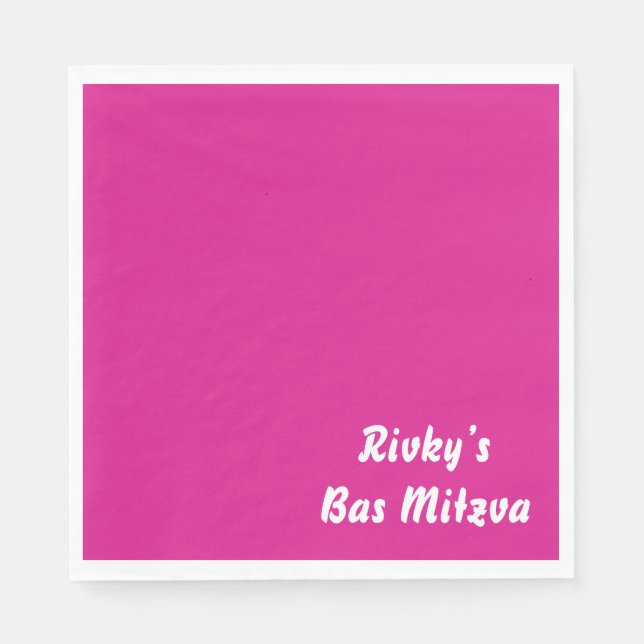 Papper flicka party Napkin Pappersservett (Framsidan)