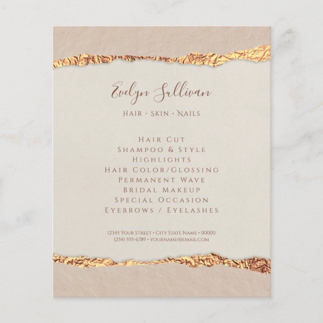 Papper flygblad med hammare (Framsidan)