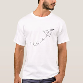 Papper flygplan-flygplansskjorta t shirt
