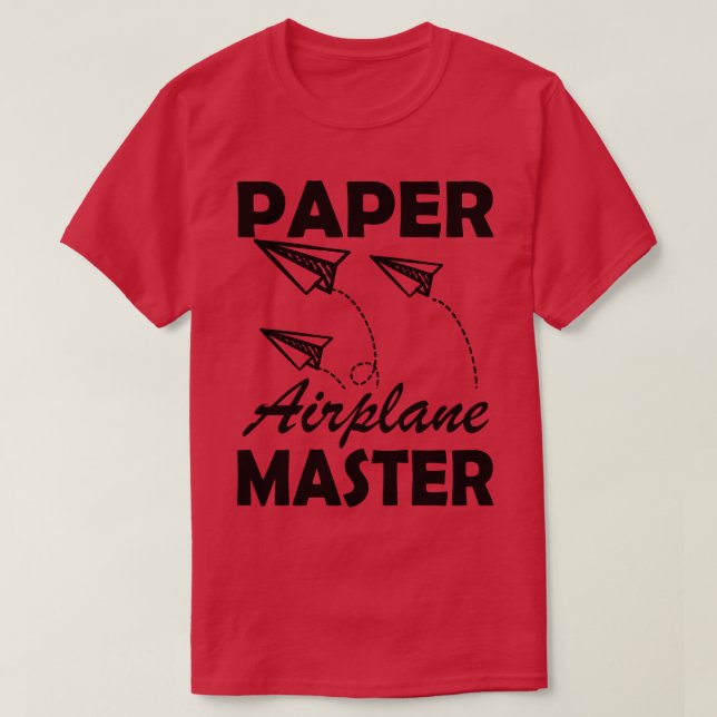 Papper flygplansbefälhavare t shirt (Design framsida)