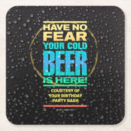 Papper födelsedagsfest Underlägg Kvadrat