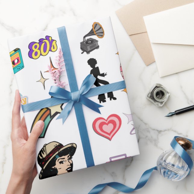 papper födelsedagspresent, familj, vän presentpapper (Gåvor)