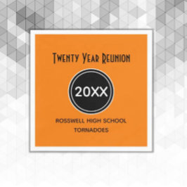 Papper för 2 års återförening av klass pappersservett