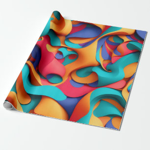 Papper för abstrakt Art Wrapping Presentpapper