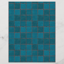 Papper för Adobe Terracotta Teal Tiles Craft