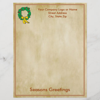 Papper för affärsjulbrev - krandesign