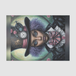 Papper för afrikansk mad Hatter Decoupage
