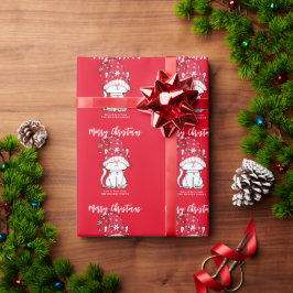Papper för anpassad omslagning av kallt julklapp R Presentpapper