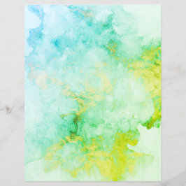 Papper för Aqua Grönt Guld Granite Scrapbook