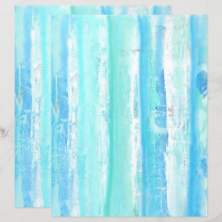 Papper för Aqua Turcos Blue White Träd Scrapbook