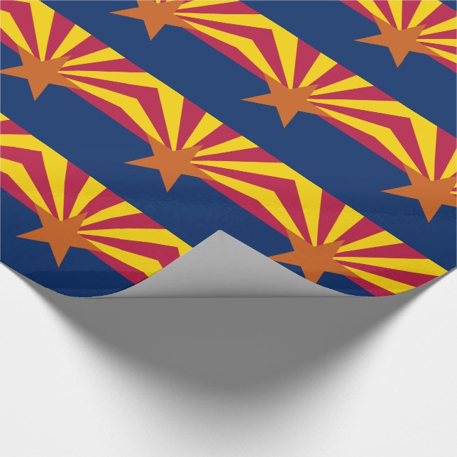 Papper för Arizona Statlig flagga Wrapping Presentpapper (Hörn)