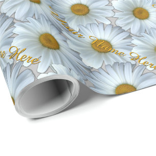 Papper för att kapsla daisy med Papper Personlig Presentpapper