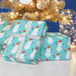 Papper för att pickleball Snögubbe Helgdag Wrappin Presentpapper<br><div class="desc">Den perfekt helgdag som avslutar om att få tag på pickleball-spelaren i ditt liv. Den här roliga pickleball snögubbe helgdag som omsluter pappra egenskaper hos ett snögubbe som är gjort av picklebollar (och han har till och med en "dink"-skärm). I blått, rött och vitt. En del av en samling från...</div>