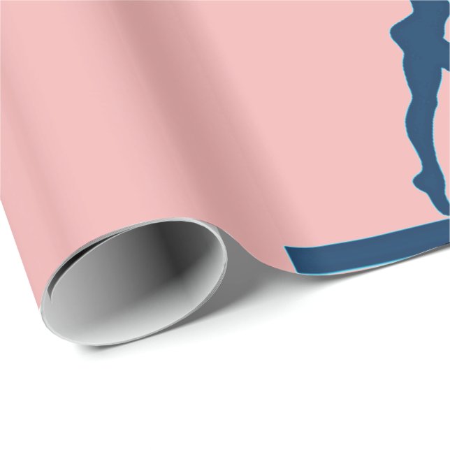 Papper för att  Rosa för gasbalans Presentpapper (Rullad Hörn)