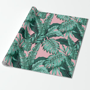 Papper för att skrota tropisk Rosa Presentpapper
