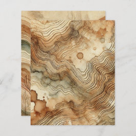 Papper för automatisk vattenfärgsskrapbok för träb