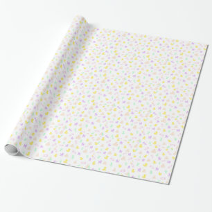 Papper för avverkning av Cute Flicka Presentpapper