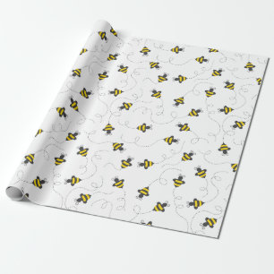 Papper för avverkning av Cute Humla Presentpapper