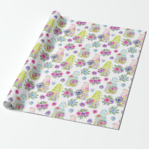 Papper för avverkning av Cute Påsk Mönster Presentpapper