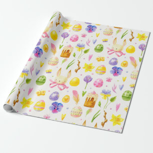Papper för avverkning av Cute Påsk Mönster Presentpapper