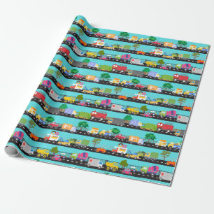 Papper för avverkning av lastbilar och Cars Kids T Presentpapper