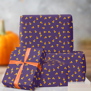 Papper för avverkning av Lila i Cute Candy corn Mö Presentpapper