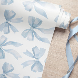 Papper för baby blue radbrytning presentpapper