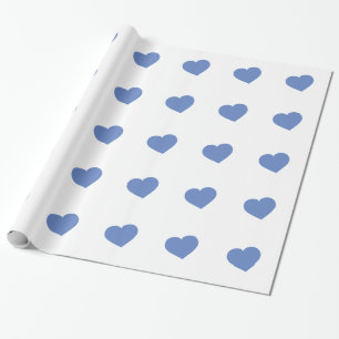 Papper för baby blue radbrytning presentpapper