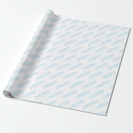 Papper för Baby blue svällning av Cheers White Presentpapper