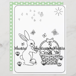 Papper För barn för påskhare och äggfärgning