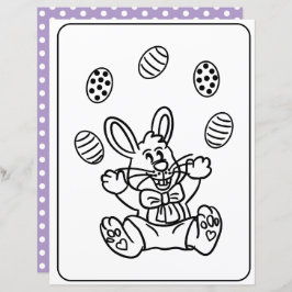 Papper För barn för påskhare och äggfärgning