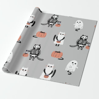 Papper för beredning av säckar, kar, halloween presentpapper