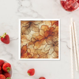 Papper för Bläck-decoupage (Höst löv) Pappersservett