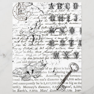 Papper för Black & White Butterfly Collage Scrapbo