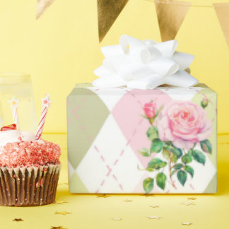 Papper för blomning av botaniska Ro Presentpapper