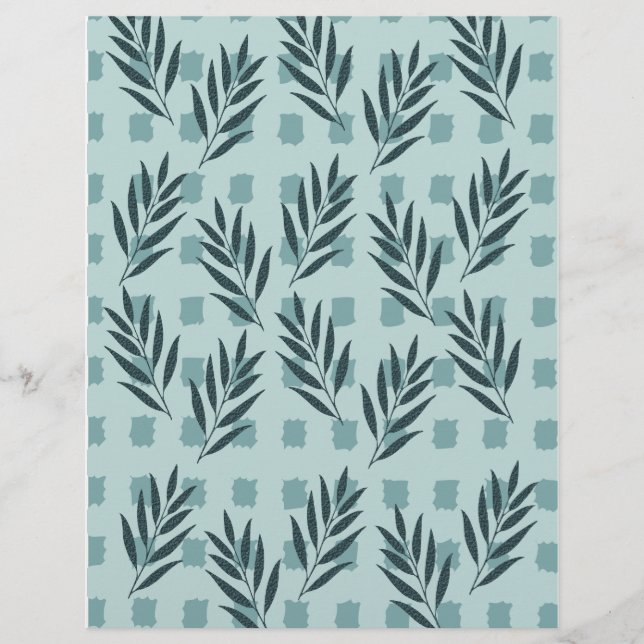 Papper för Blue Löv Grid (Framsida)