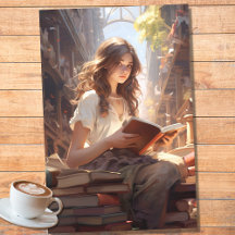 Papper för Bokar 3 - decoupage 